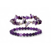 Комплект от 2 дамски гривни Аметист Violet Harmony